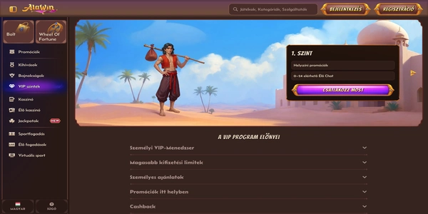 Alawin Casino VIP program na mobile